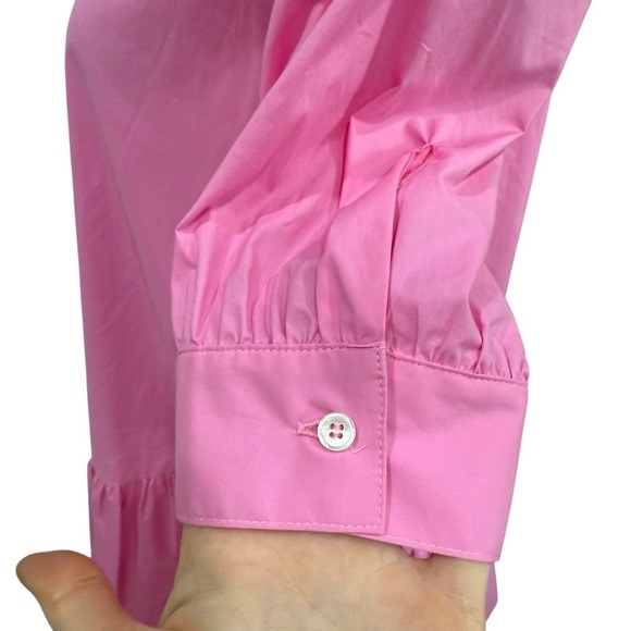 MARELLA BY MAX MARA Women’s Size 2 Pink Summer Collared Shirt Dress Cotton NEW - Picture 9 of 16